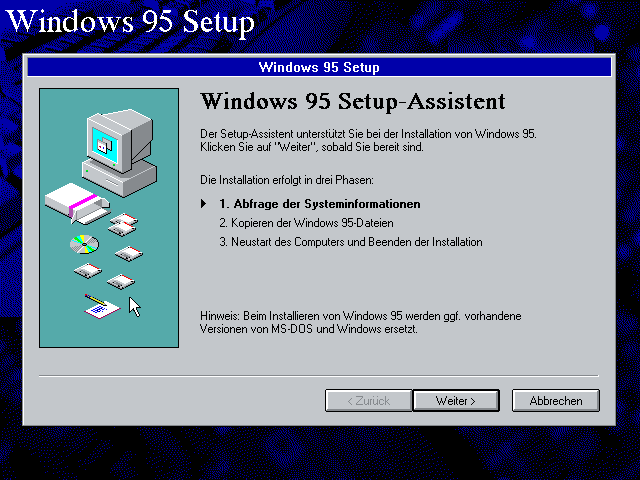 Windows 95 Setup