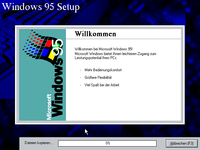 Windows 95 Setup