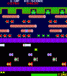 Screenshot of Frogger