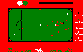 Screenshot of Tournament Snooker